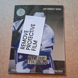 Valeri Karpov Left/Right Wing Hockey Card - Silver/White